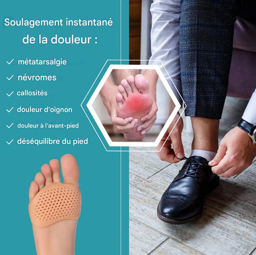 Coussinets Métatarsiens Antidérapants – Soulagement & Confort pour Talons Hauts