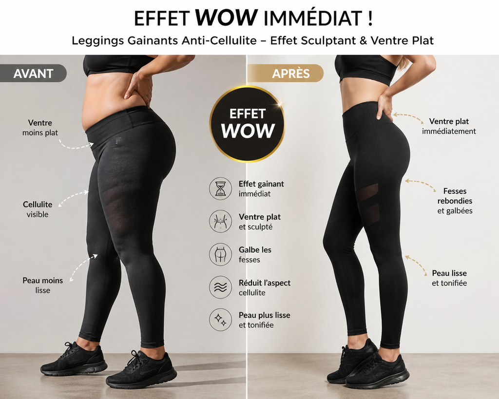 Leggings Gainants Anti-Cellulite – Effet Sculptant & Ventre Plat